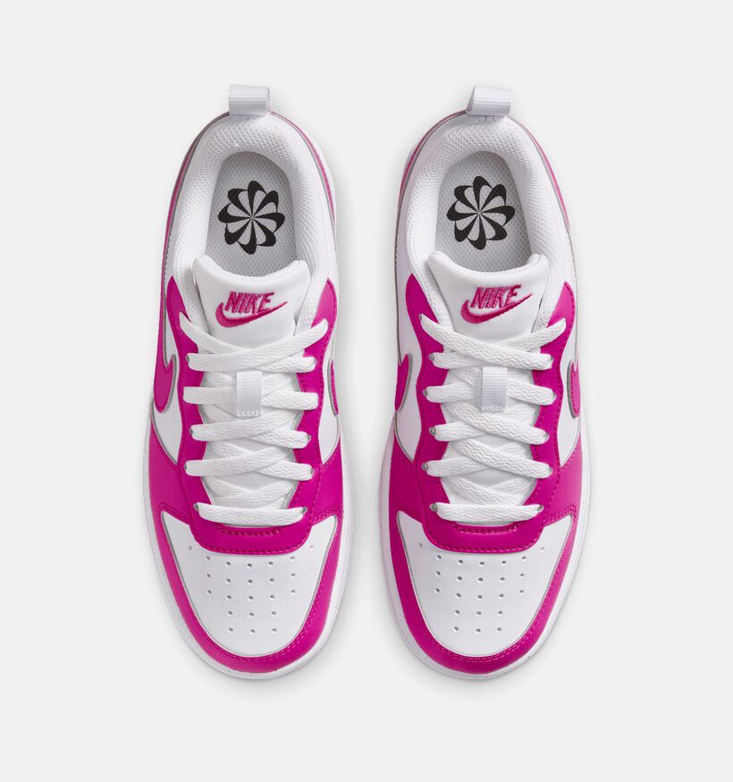 Nike Court Borough LOW Baskets en Rose pour filles (350498)