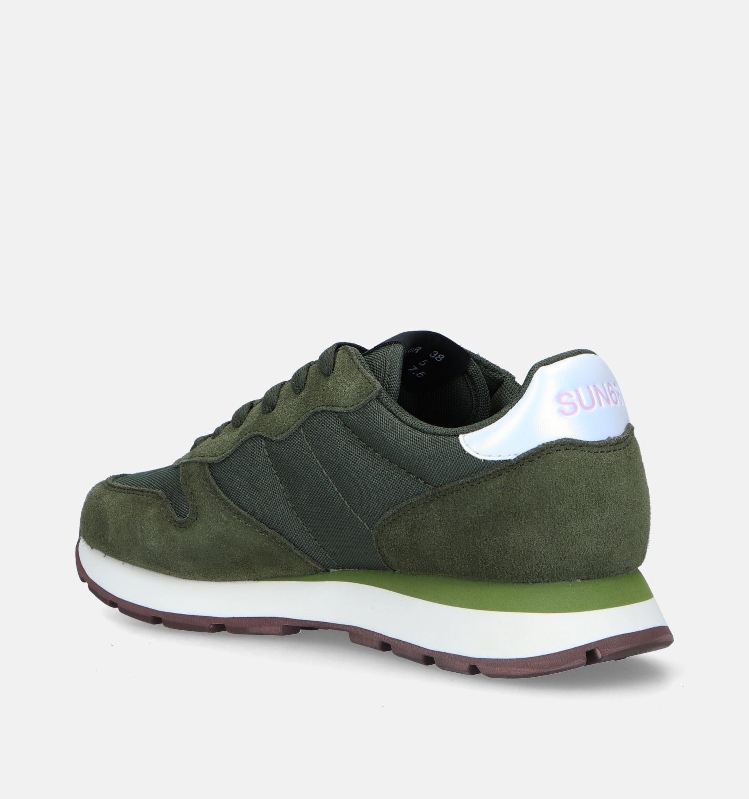 Kaki groene sneakers dames clearance