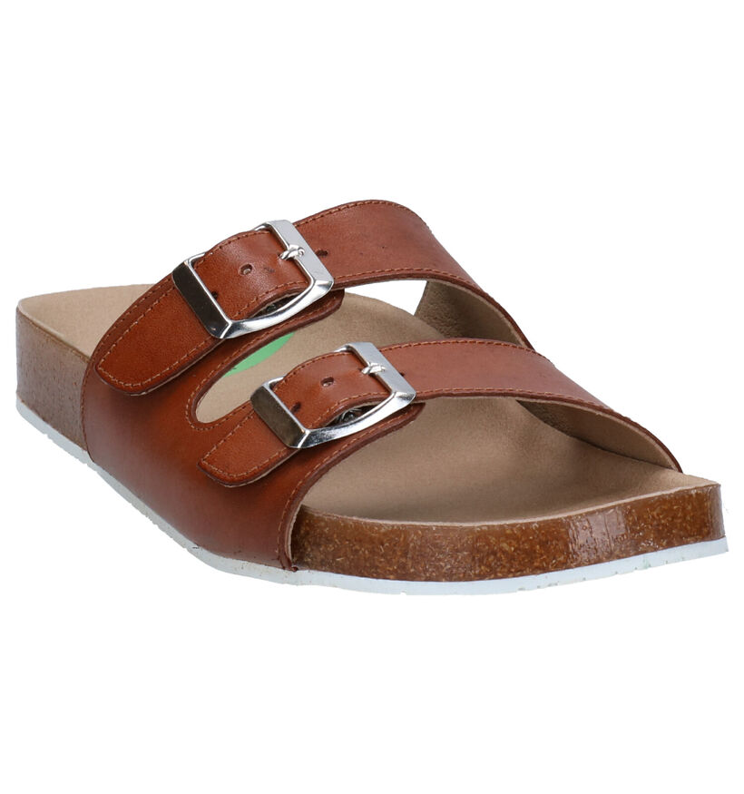 Slowwalk Biorvi Cognac Slippers in leer (270943)