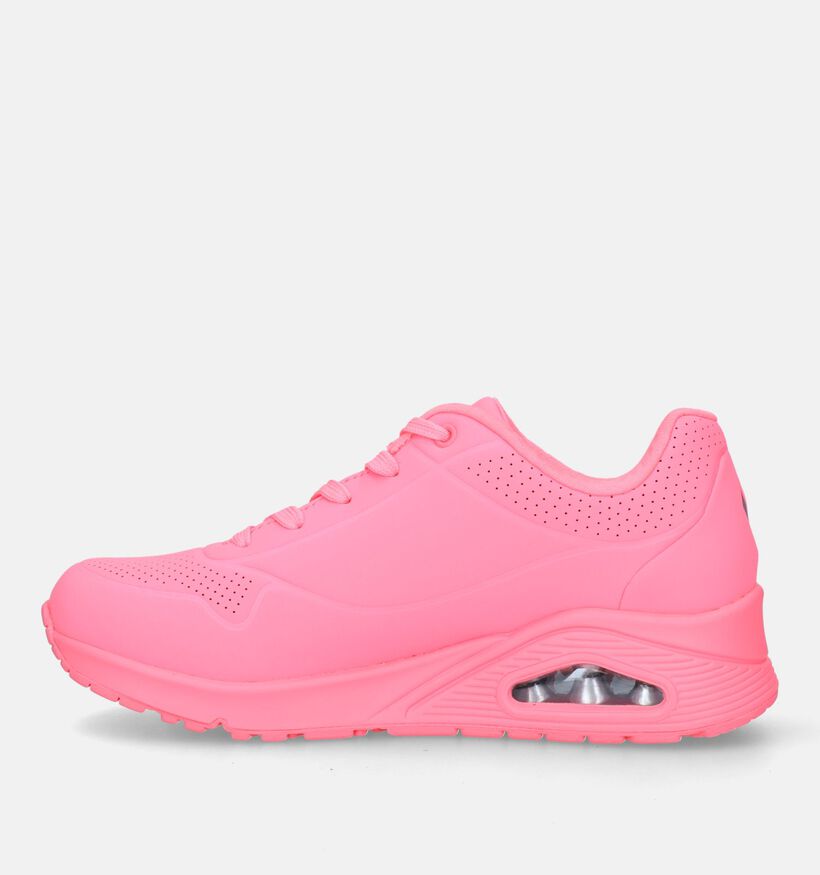 Skechers Uno Stand On Air Baskets en Rose pour femmes (334207)