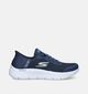 Skechers Slip-ins Go Walk Baskets en Bleu pour femmes (350359)
