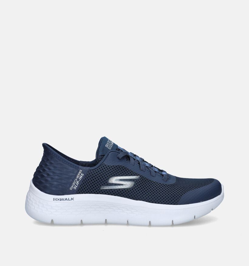 Skechers Slip-ins Go Walk Baskets en Bleu pour femmes (350359)