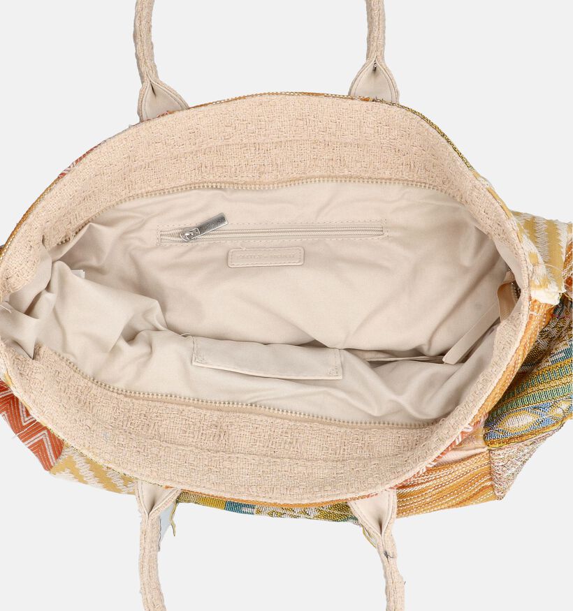 Emily & Noah Janneke Patchwork Cabas en Orange/Jaune pour femmes (371490)