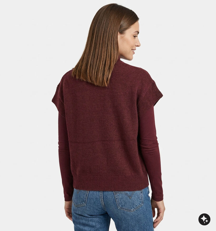 Deeluxe Original Adeline Pull en Bordeaux pour femmes (382274)