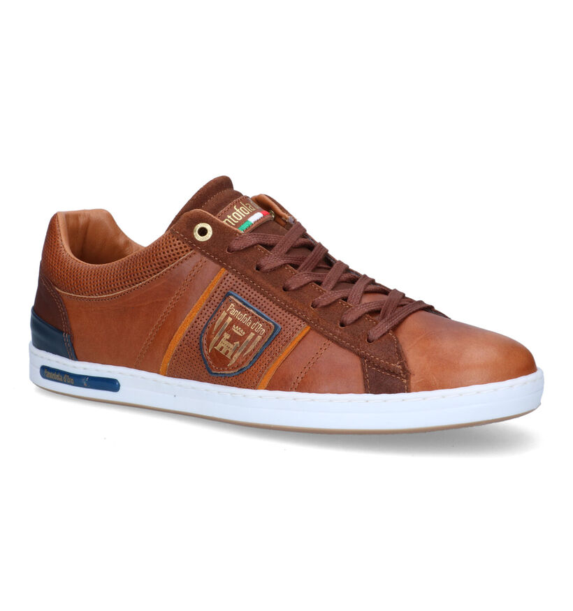 Pantofola d'Oro Torretta Chaussures à lacets en Cognac pour hommes (329977) - pour semelles orthopédiques