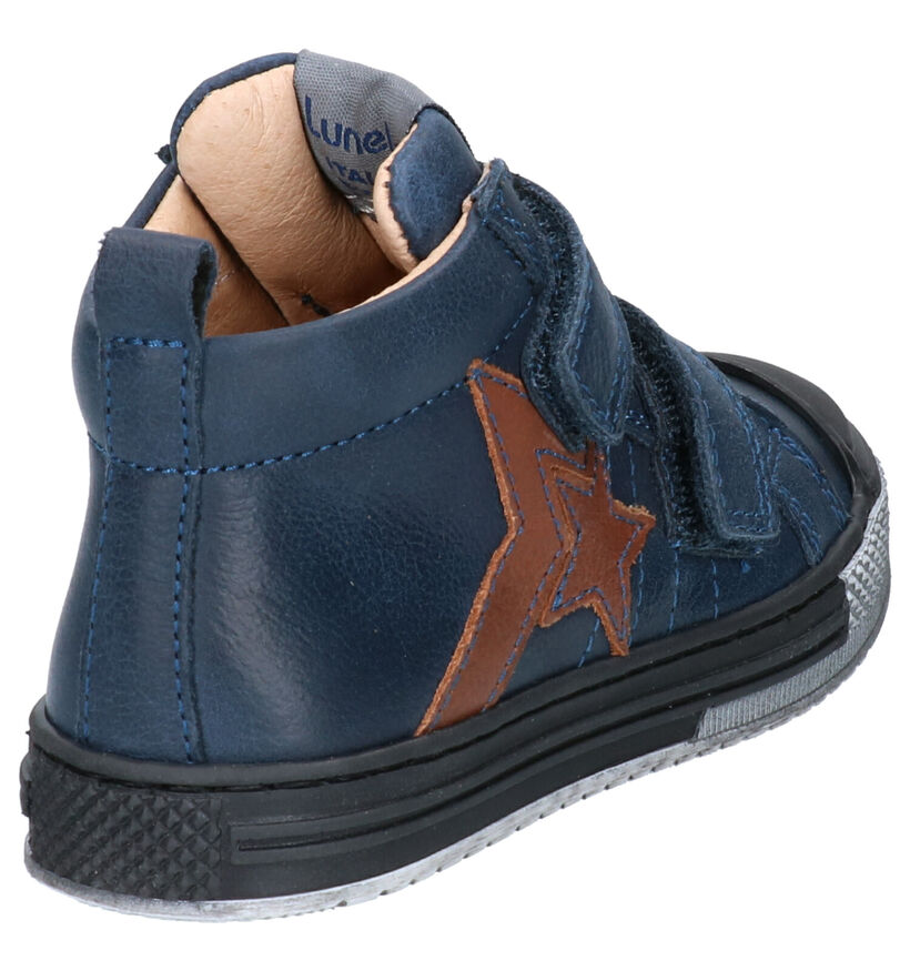 Lunella Chaussures hautes en Bleu en cuir (258996)