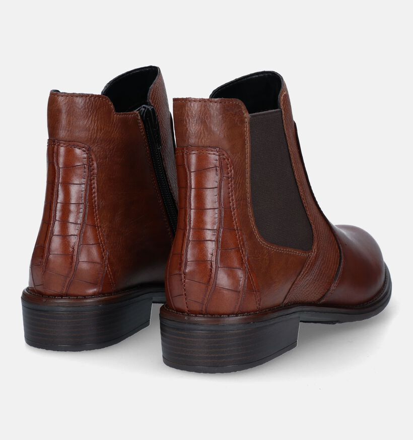 Remonte Cognac Chelsea Boots voor dames (331582) - geschikt voor steunzolen