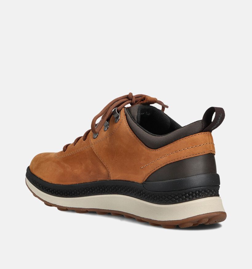 Geox Spherica Actif Chaussures plates en Cognac pour hommes (360113) - pour semelles orthopédiques