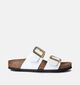 Birkenstock Sydney Cushion Buckle Witte Slippers voor dames (357603)