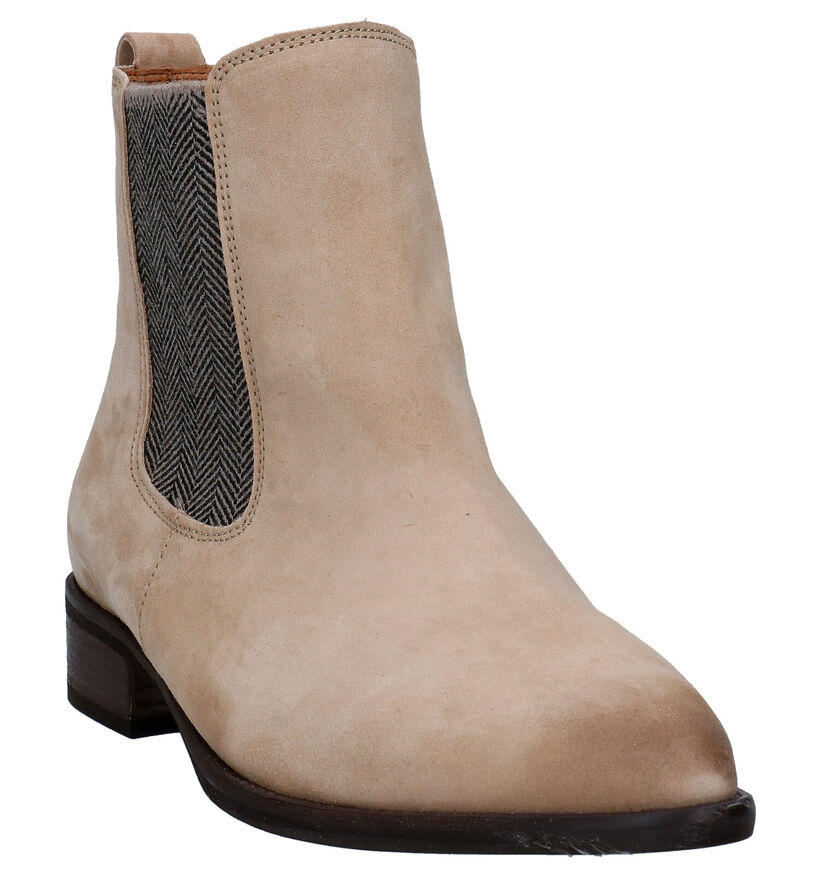 Gabor Beige Enkellaarzen in nubuck (282427)