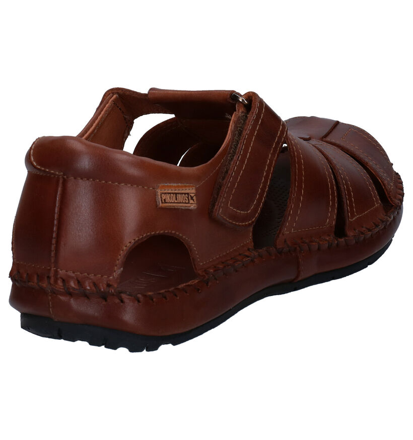 Pikolinos Cognac Sandalen in leer (308024)