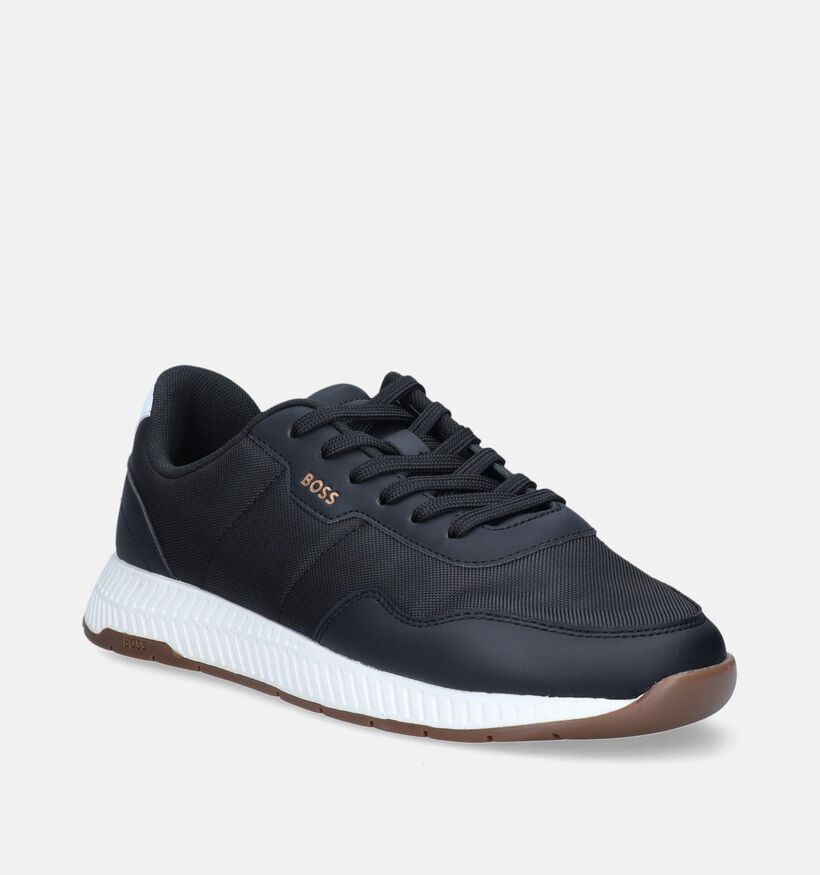 BOSS Titanium Runn Chaussures avec lacets en Noir pour hommes (345698) - pour semelles orthopédiques