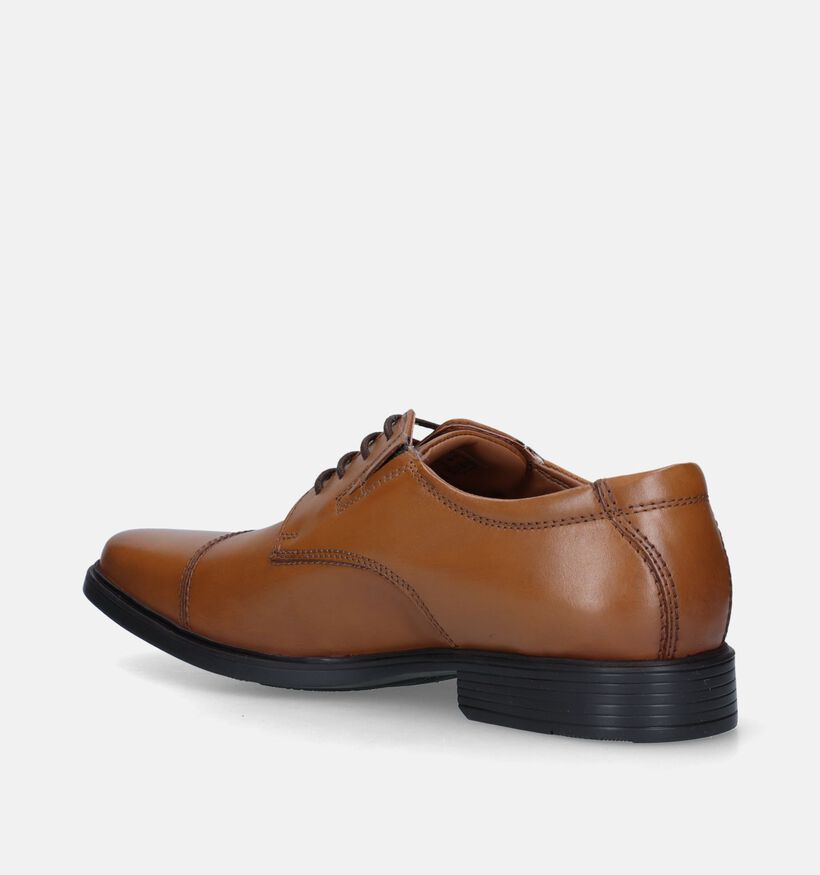 Clarks Tilden Cap Chaussures à lacets en Cognac pour hommes (324802)