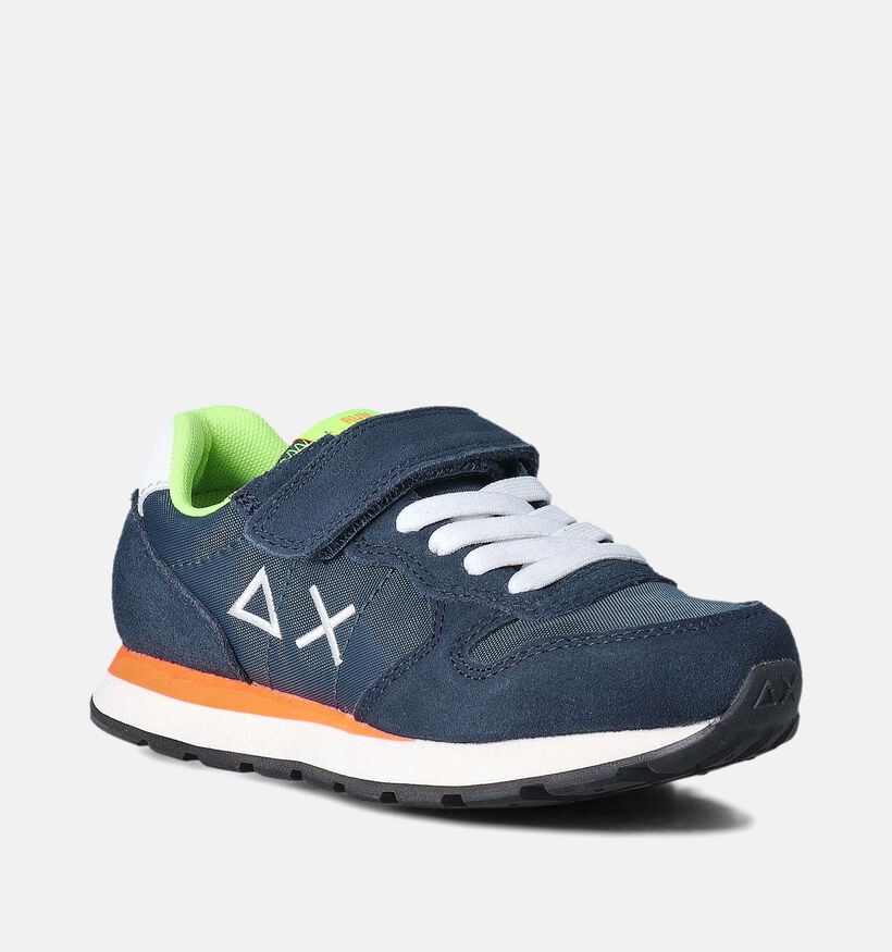 Sun68 Tom Fluo Baskets en Bleu foncé pour filles, garçons (352440) - pour semelles orthopédiques
