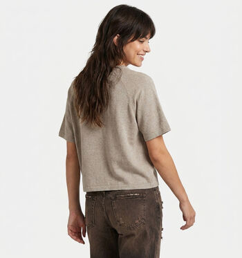 Pieces T-shirts Beige