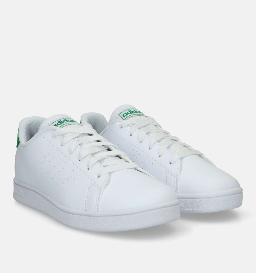 adidas Advantage K Baskets en Blanc pour filles, garçons (326882)