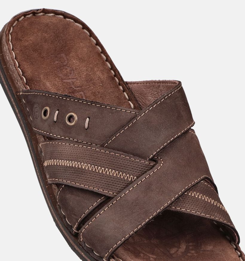 Rohde Donkerbruine Slippers voor heren (370983)