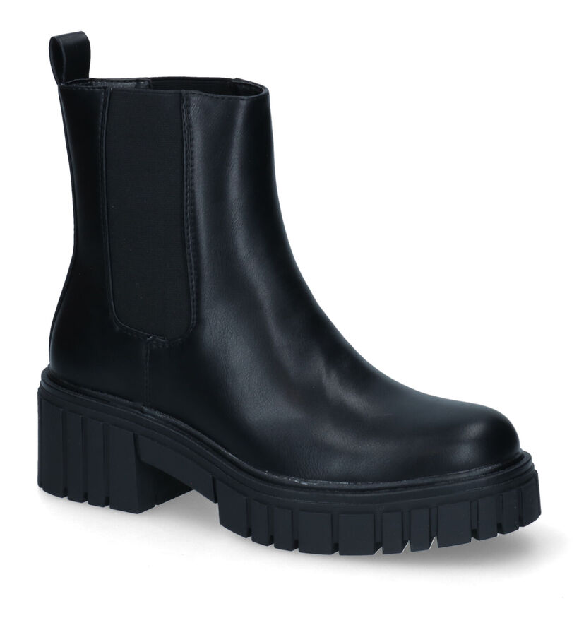 Poelman Bottines Chelsea en Noir en simili cuir (313169)