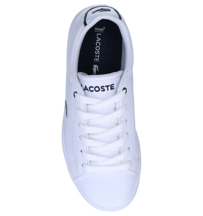 Witte Lage Sneakers Lacoste Carnaby Evo in kunstleer (243641)