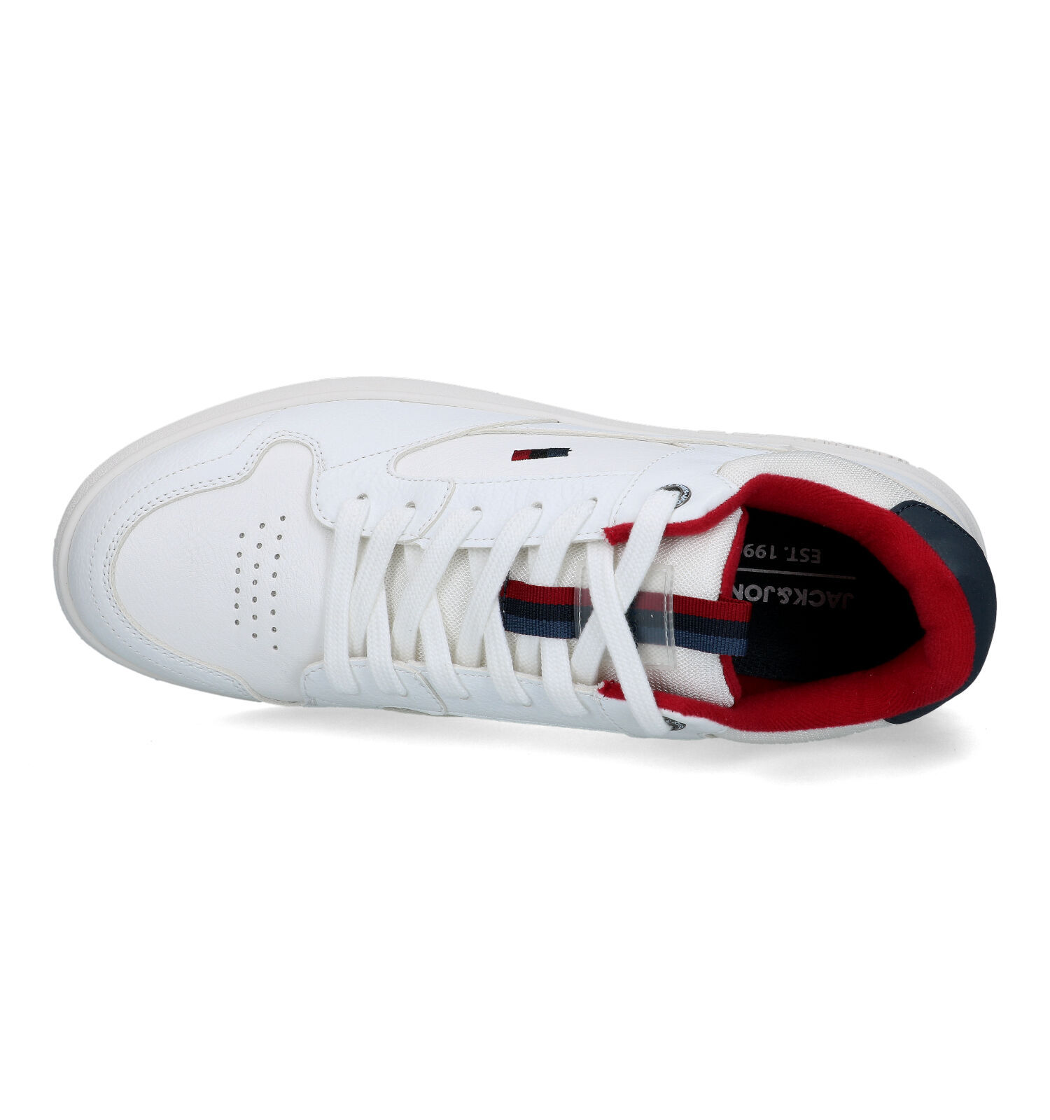 Jack Jones Heath Pu Witte Sneakers Heren Lage schoenen Online op TORFS.BE