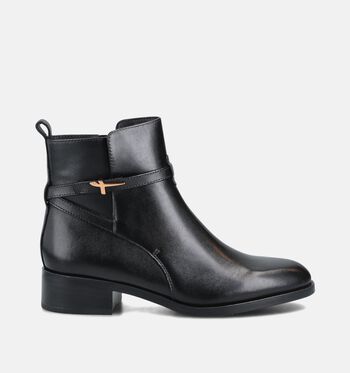 Tamaris Enkellaarsjes Zwart/Cognac/Bruin