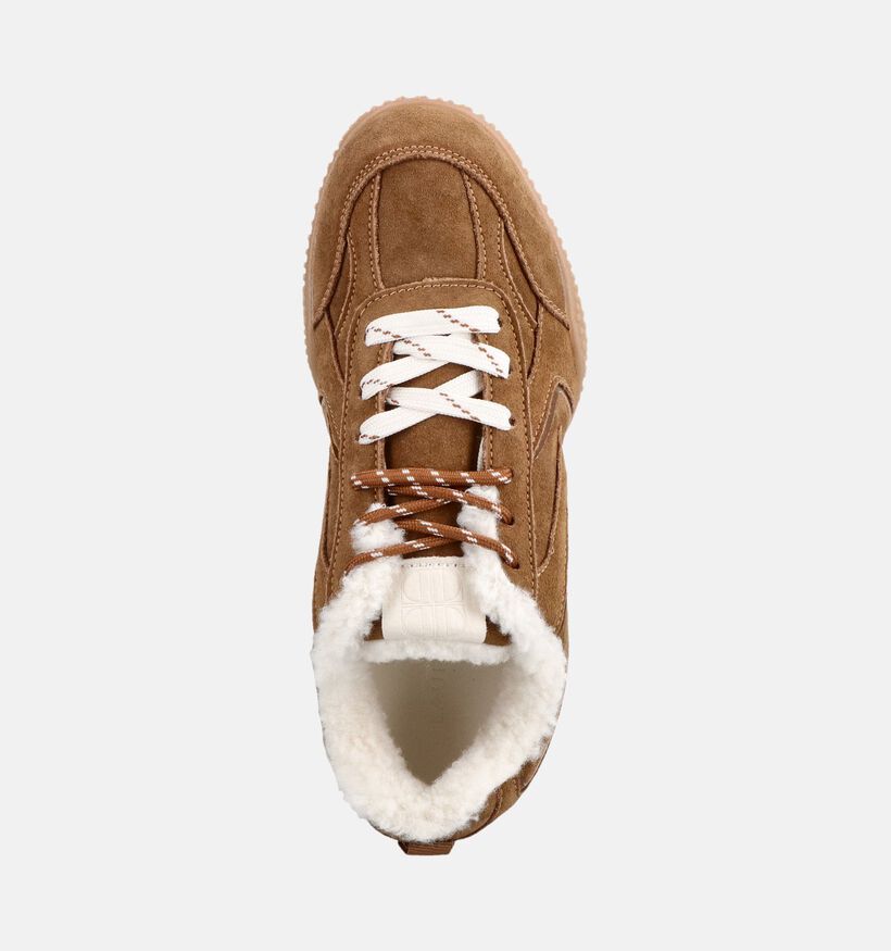 Laurent David Cognac Sneakers voor dames (380980) - geschikt voor steunzolen