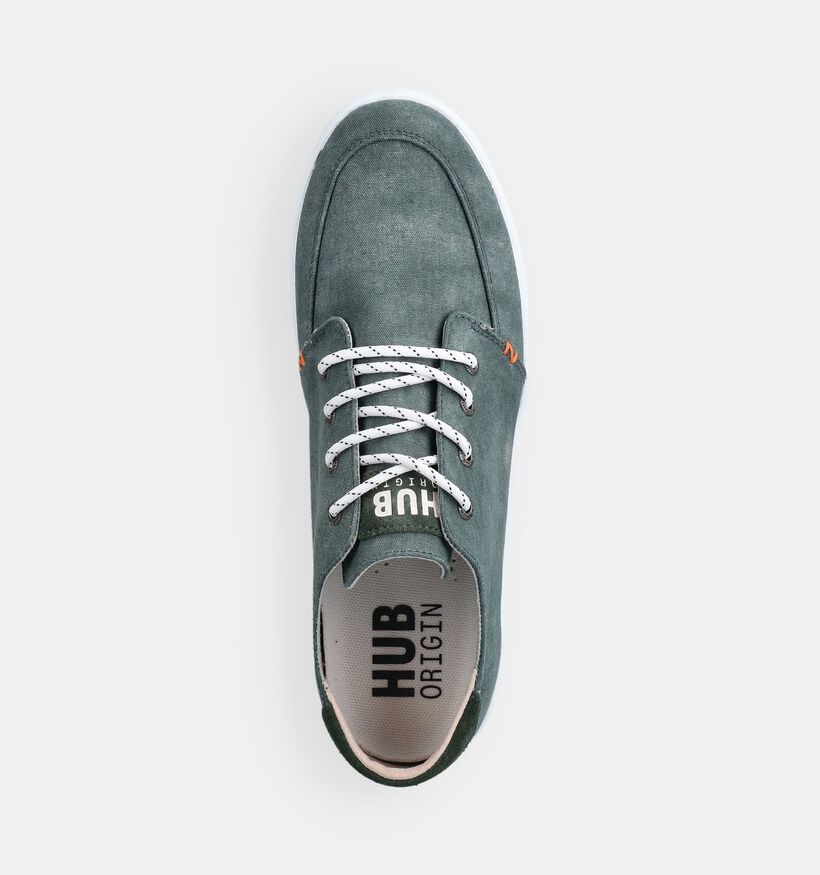 Hub BOSS Groene Veterschoenen voor heren (369579) - geschikt voor steunzolen