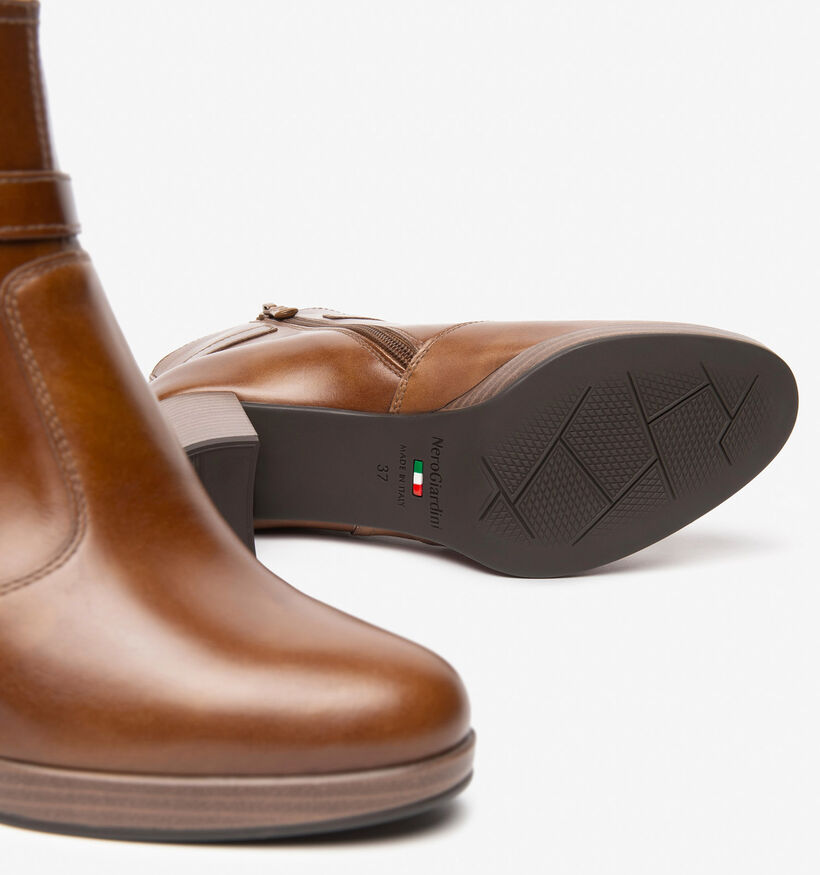 NeroGiardini Bottines à talons en Cognac pour femmes (363906)