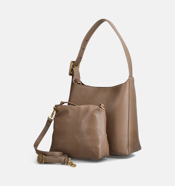 Tamaris Schoudertassen Bruin/Taupe/Rood