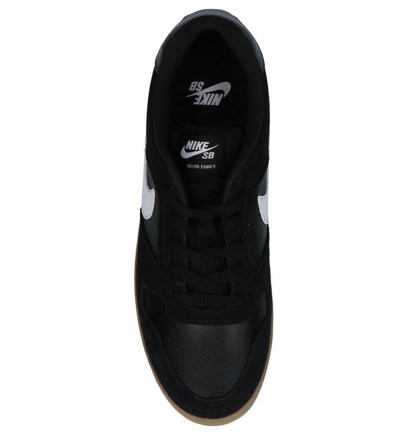 Zwarte Skateschoenen Nike SB Delta Force Vulc in kunstleer (209845)