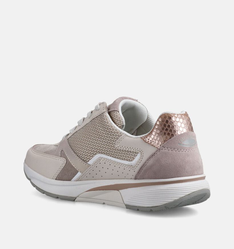 Gabor Rollingsoft Taupe Veterschoenen voor dames (368387) - geschikt voor steunzolen