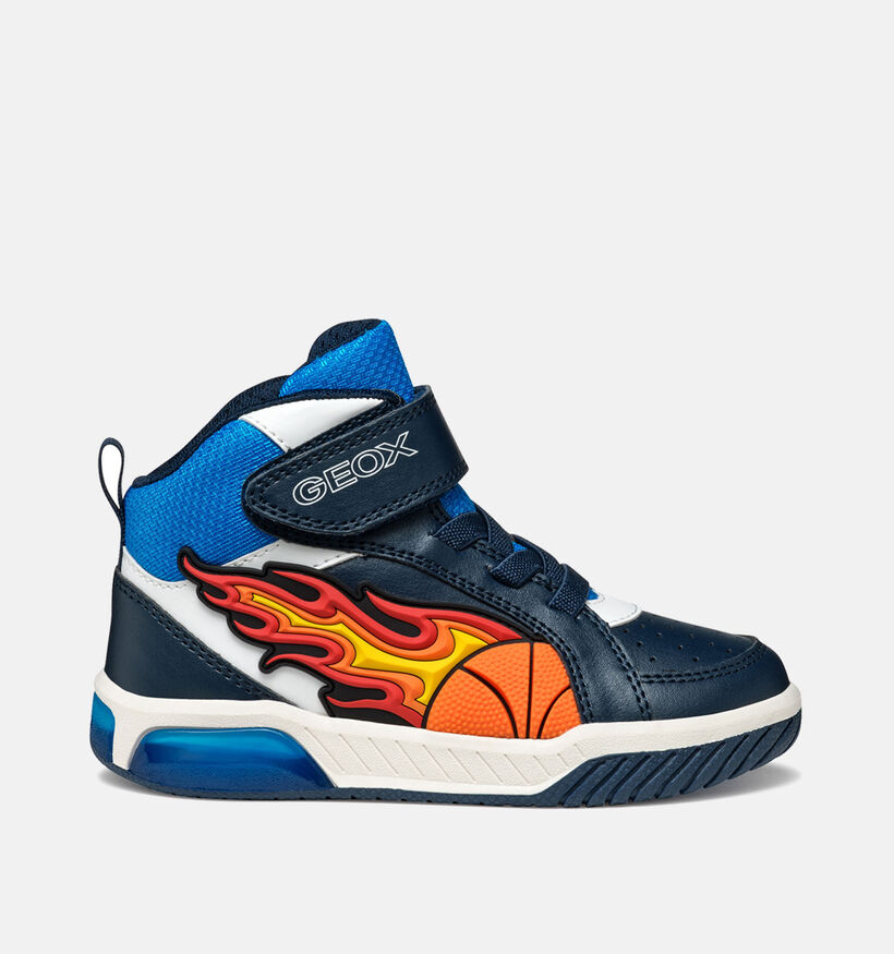 Geox Inek Basketball Chaussures hautes en Bleu pour garçons (360366)