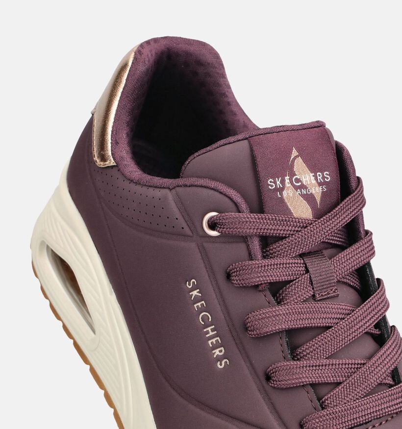 Skechers Uno Golden Air Baskets en Violet fonc&eacute; pour femmes (376922)