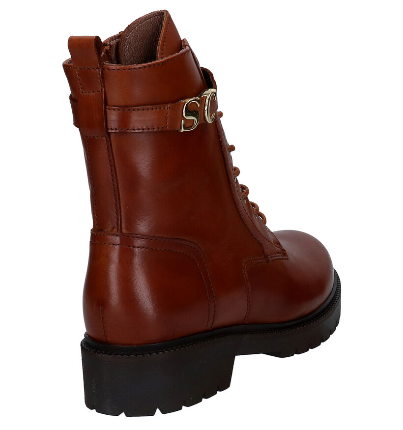 Scapa Zwarte Bottines in leer (297964)