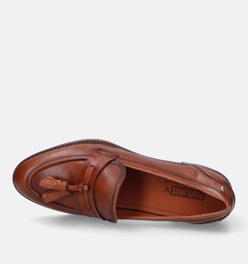 Pikolinos Llanes Cognac Mocassins met hak voor dames (329618)