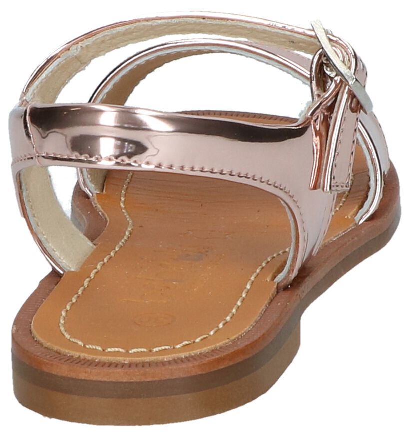 Beberlis Sandales en Or rose en cuir (271437)