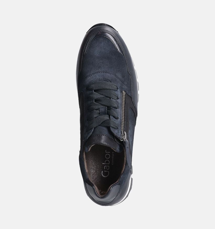 Gabor Donkerblauwe Veterschoenen voor dames (360299) - geschikt voor steunzolen