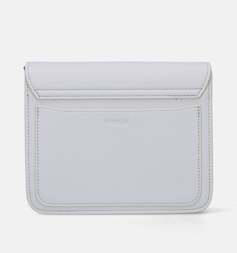 Hvisk Cayman Pocket Soft Structure Sac porté croisé en Écru pour femmes (343018)