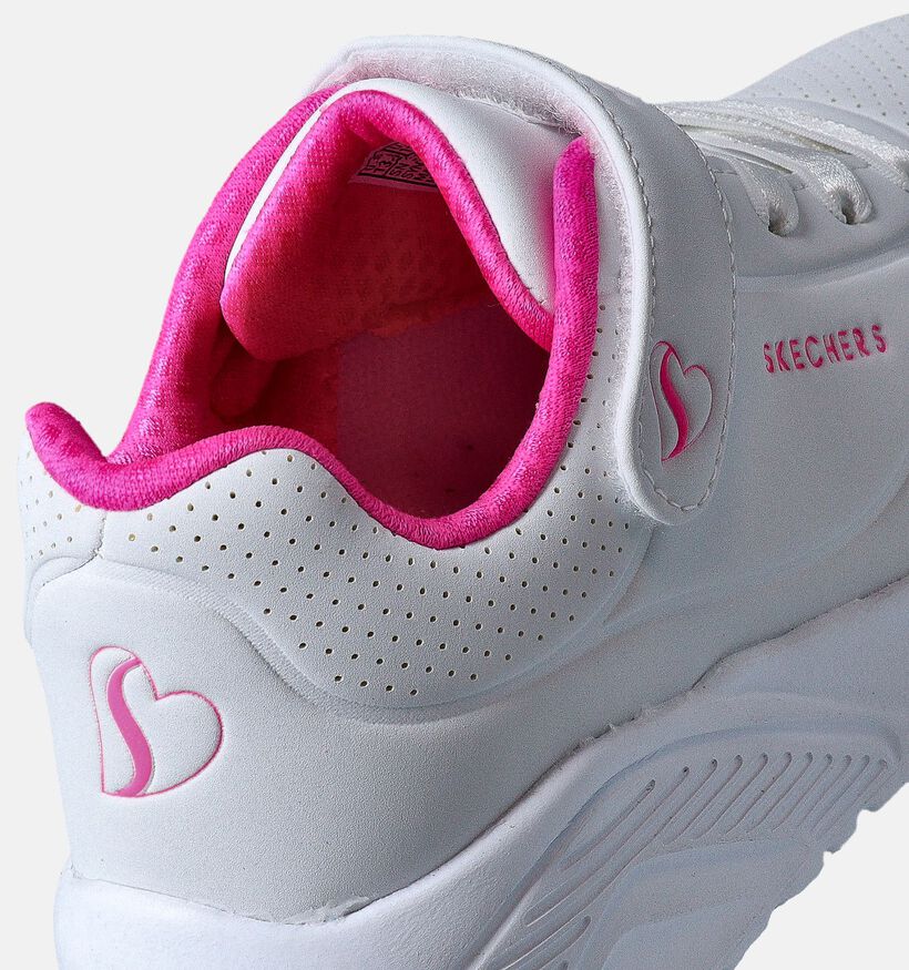 Skechers Uno Lite Baskets en Blanc pour filles (361578)