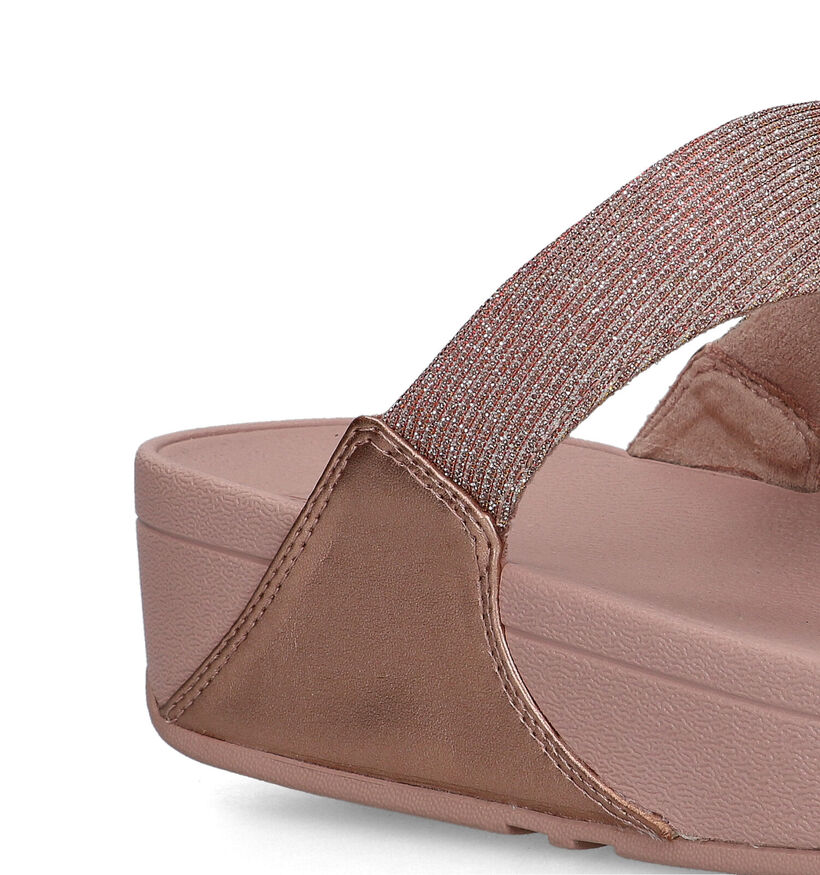 FitFlop Lulu Toepost Tongs en Noir pour femmes (353816)