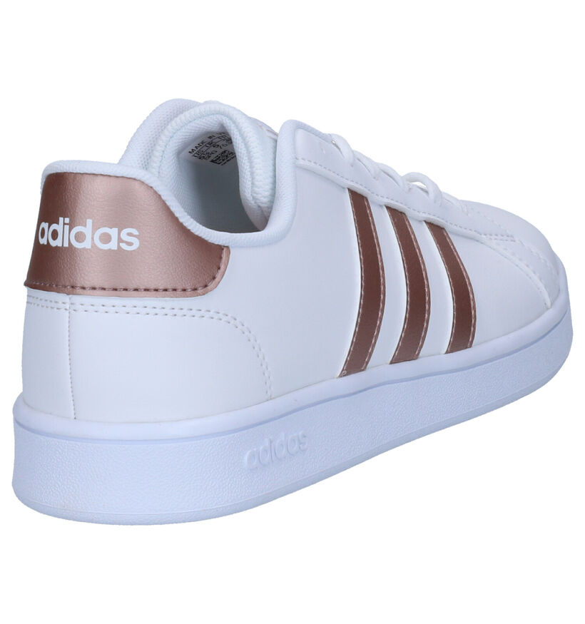 adidas Grand Court K Blauwe Sneakers in kunstleer (308070)