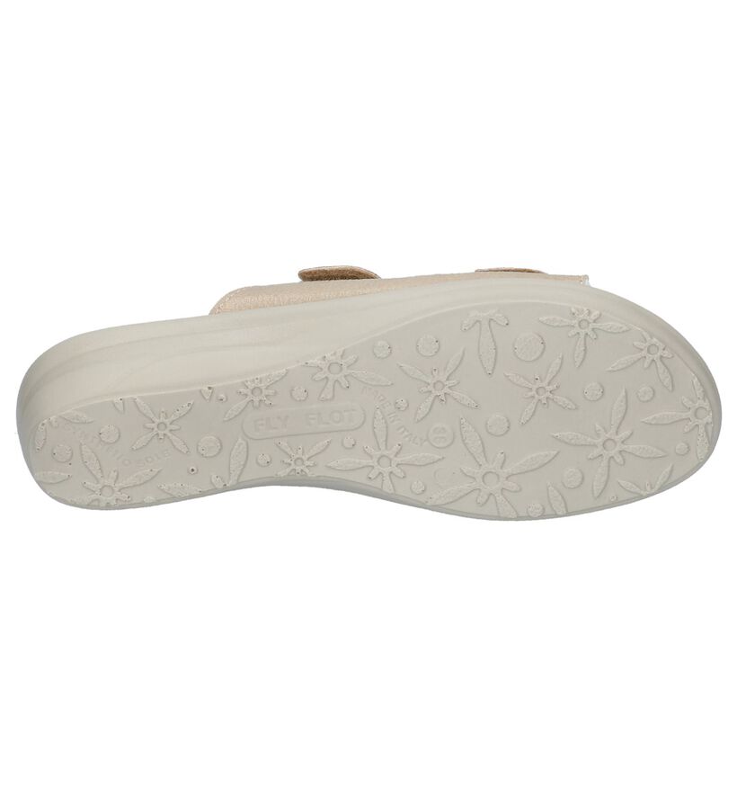 Lichtbeige Comfortabele Slippers Fly Flot, , pdp