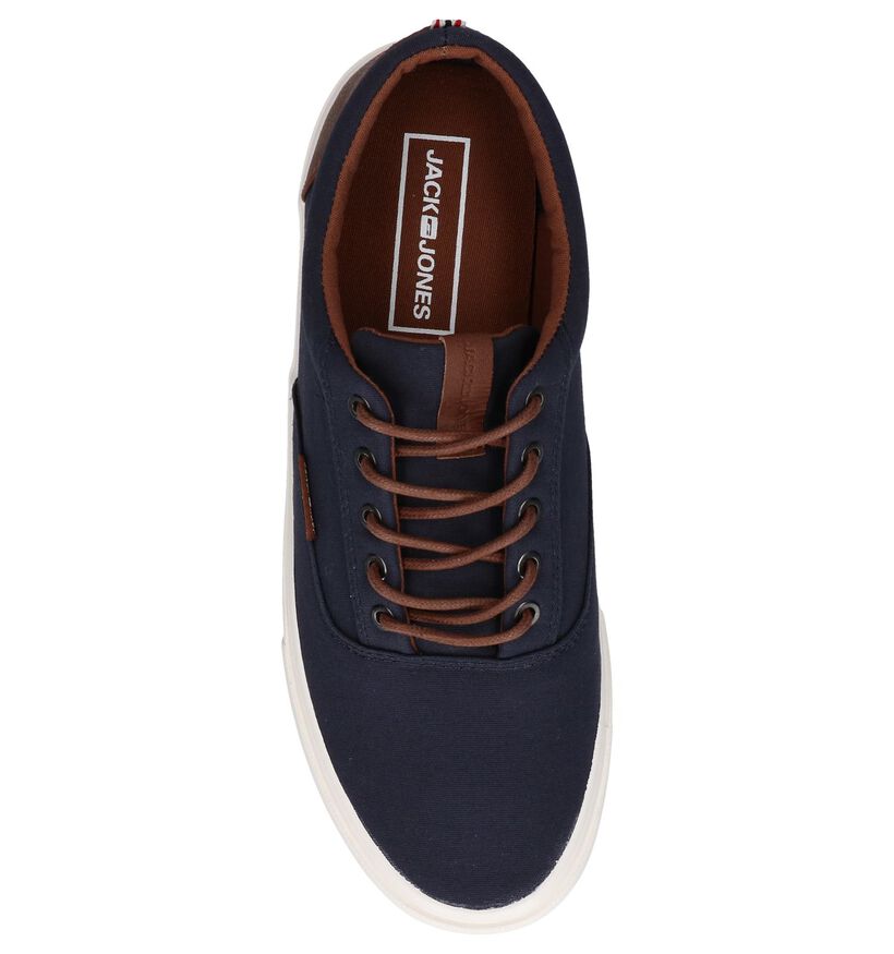 Jack & Jones Vision Mixed Blauwe Veterschoenen in stof (286410)