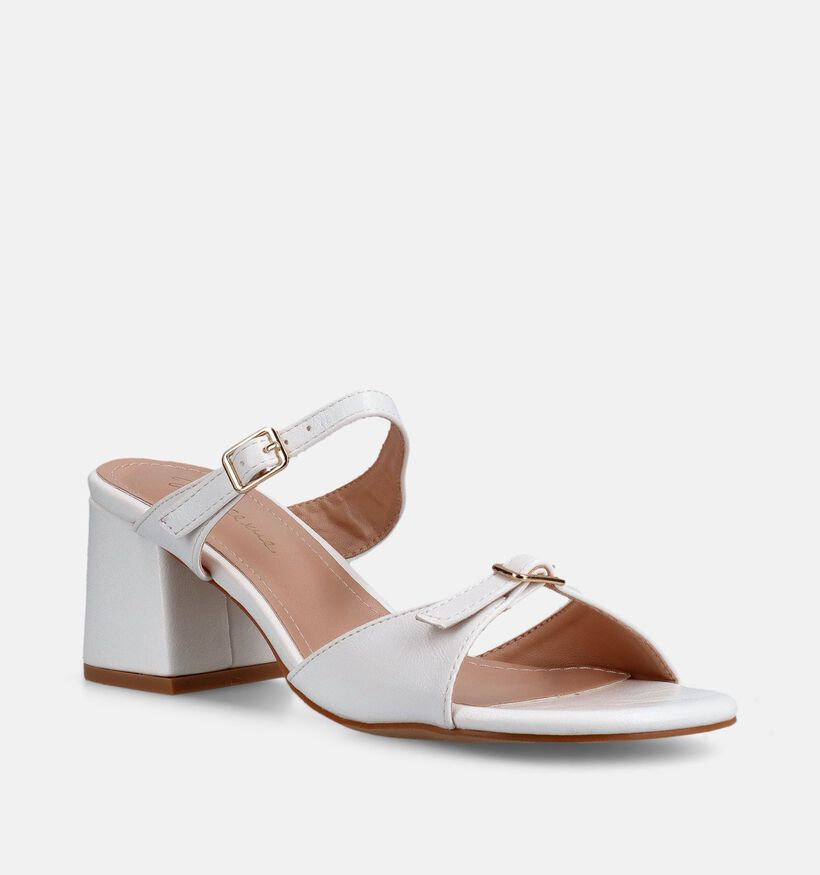 Joyce x me Witte Slippers met hak voor dames (373223)