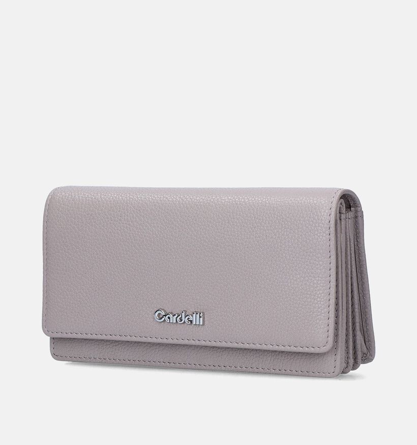Euro-Leather Porte-monnaies zippé en Beige pour femmes (365197)