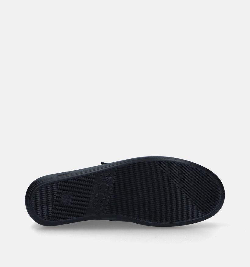 Ecco Soft 2.0 Zwarte Velcroschoenen voor dames (314895) - geschikt voor steunzolen