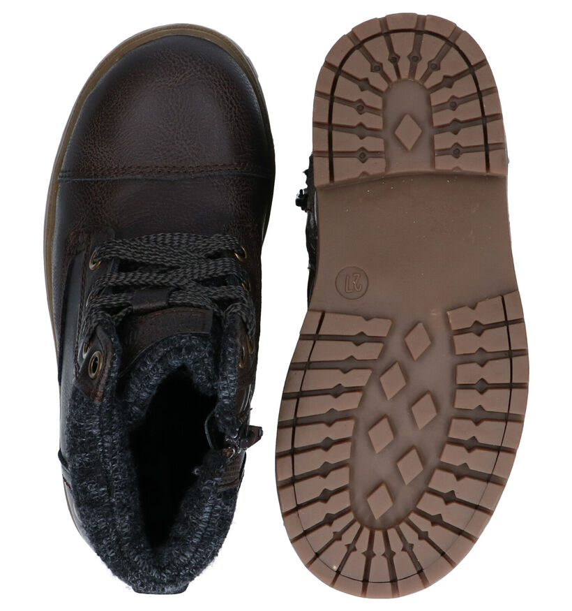 Sprox Bottines en Brun foncé en simili cuir (291373)