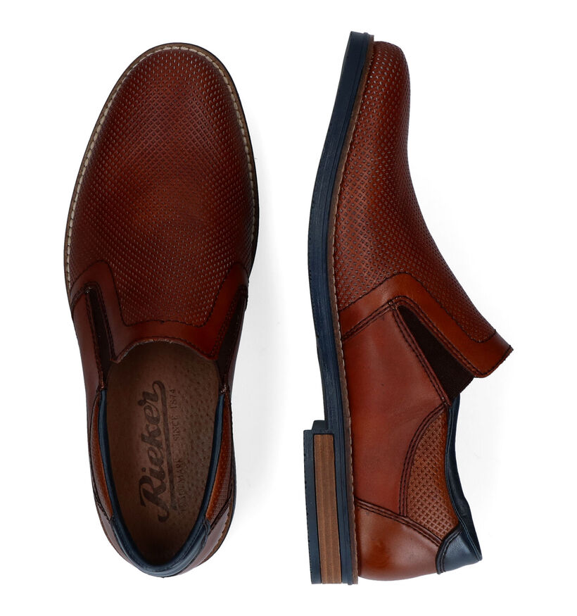 Rieker Cognac Instappers in leer (333028)