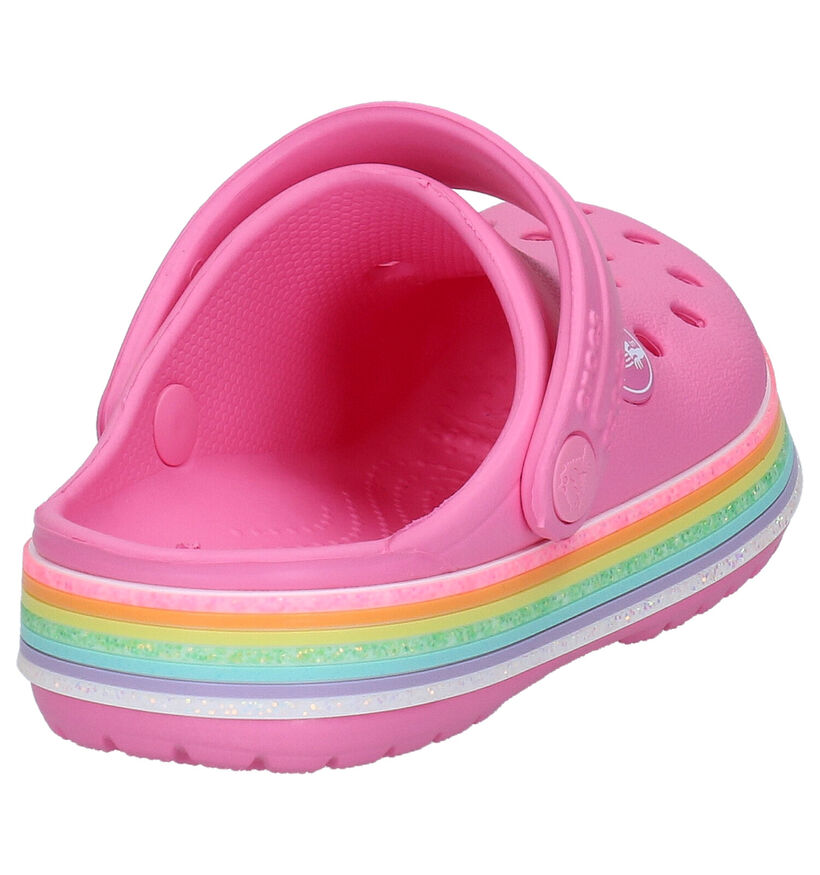 Crocs Crocband Rainbow Witte Slippers in kunststof (269660)