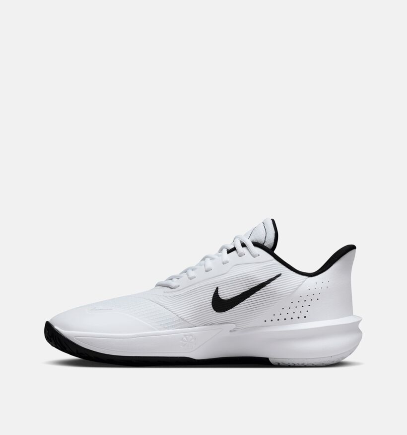 Nike Precision 7 Baskets en Blanc/Noir pour hommes (359814)